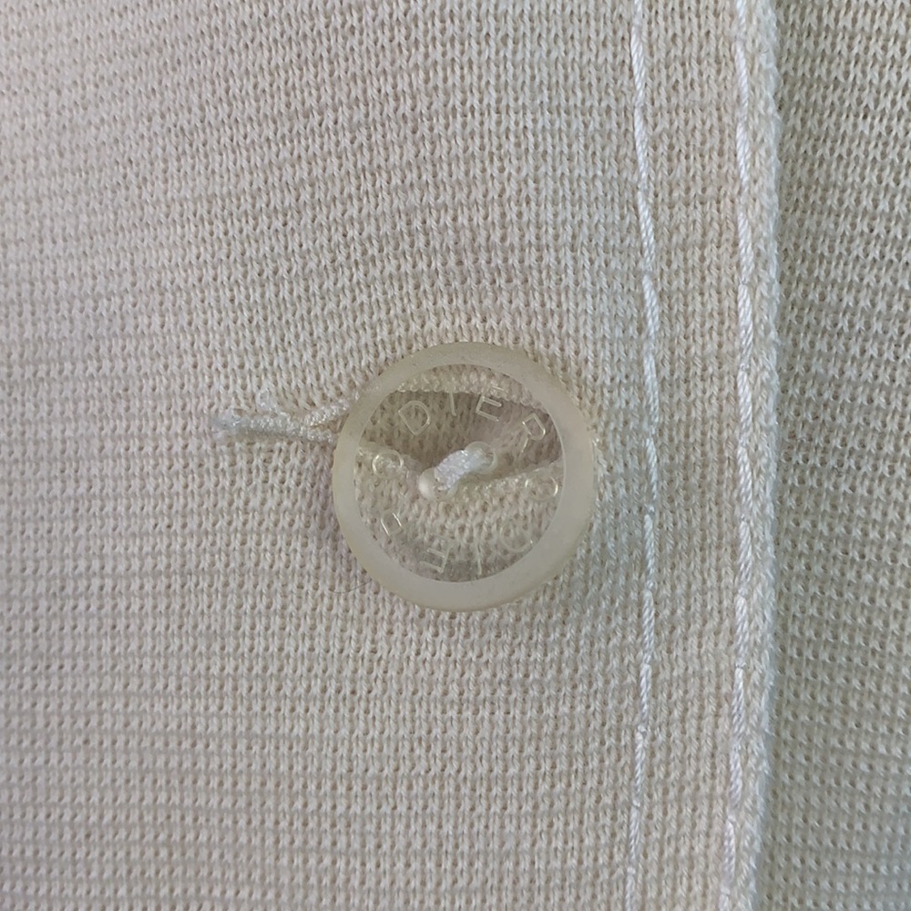 Rodier VTG cream knit long with belt jacket - Picture 3 of 11